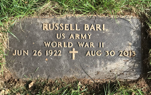 Russell B Bari Grave Marker